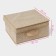 Storage box "Points", 30 × 28 × 15 cm, beige color