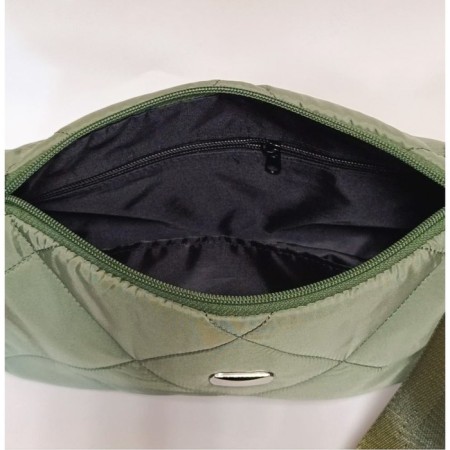 Melodia bag Haki quilted fabric-4