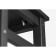 Stool No. 1, 330x330x450, up to 130 kg, birch array, black