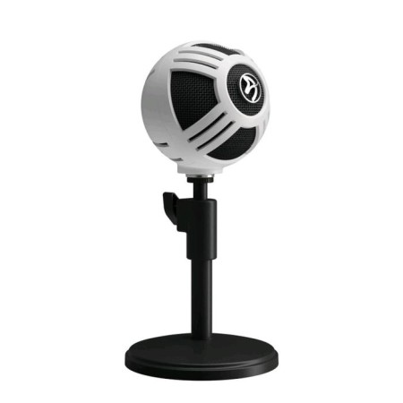 Computer microphone Arozzi sfera, 50-16000 Hz, 44 dB, USB, 1.8 m, white