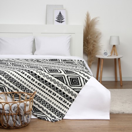 Plaid Ethel "Eco" 200*220 cm, 100% p/e, coral-flis 220 g/m2