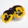 Edible Konfinetta flowers "Viola dark yellow" for cupcakes, cakes and drinks, 5 pcs.