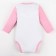 Body crumb I am "daddy daughter", white/pink, height 80-86 cm
