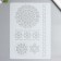 Plastic stencil "openwork patterns" 29.7x21 cm