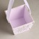 Wooden Kashpo "The Best Mom" ​​(12*12*10.5) Lilac pastel-white