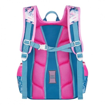 Frame backpack 39 x 29 x 17 cm, Across 640, filling: bag, blue/pink ACR22-640-9-3
