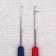 Club-crook set and for raising loops, 2 pcs, blue/red color