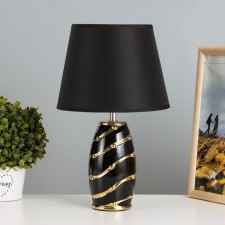 Casinius desktop E14 40W black and gold 22x22x35 cm Risalux