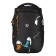 Youth backpack 42 x 31 x 22 cm, Grizzly, ergonomic back, laptop department, black/orange