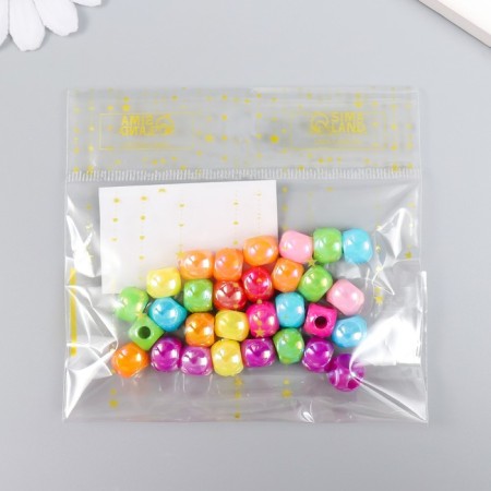 Beads for creativity Plastic "Cube" mother -in -law set 30 pcs 1x1 cm-2