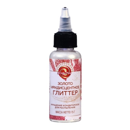 Glitter, kandurin-spraying "Iridist gold", fraction 10-60 µm, 15 g-1
