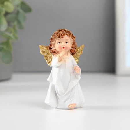 Souvenir Polystone "Girl-Angel with golden wings" mix 3.3x5x8.3 cm-1