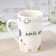 Porcelain share mug "My bright stars", 380 ml, white color