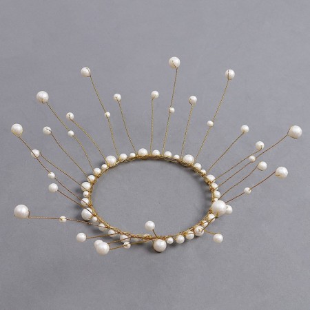 Jewelry for the cake "Pearl Crown", 12 cm-4