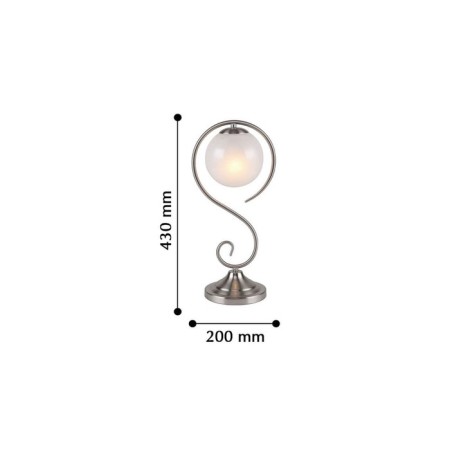 Fabbio table lamp, 1x40W E14, Nickel color-3