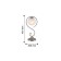 Fabbio table lamp, 1x40W E14, Nickel color