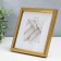 Photo frame Plastic "Mira" 15x15 cm gold (plastic screen)