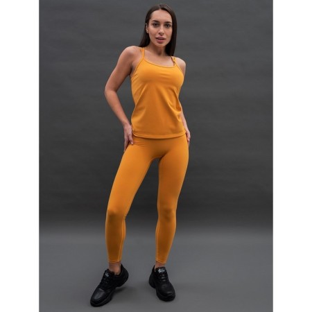 Sports women's leggings, size s, amber color-2