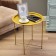 Coffee table, golden tray