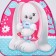 Baby backpack for the girl "Bunny Li", 23x20.5 cm, lightning department