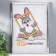 Photo frame plastic 21x30 cm silver (112)