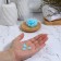 Leaf soap in the layer of a case 4.5*4.5*2cm (milk) Blue bag from
