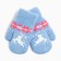 Mittens for children, blue color, size 14 (4-6 years)
