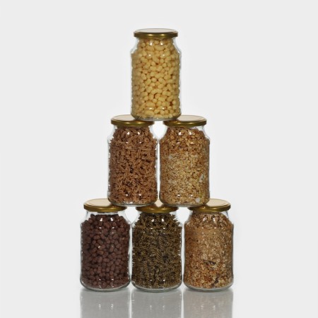 A set of glass cans with a conservation lid, TO-82 mm, 0.9 l, 6 pcs-6