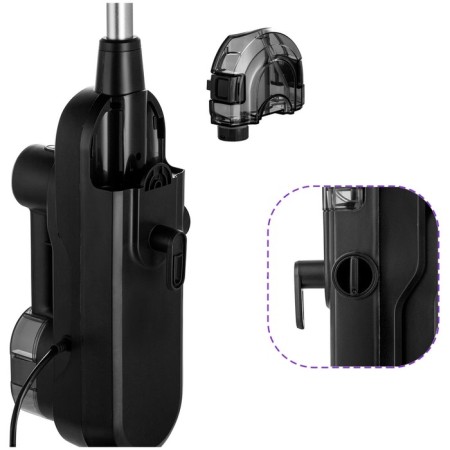 Steam mop KitFort KT-1018, 1300 W, 300 ml, cord 5 m, black-1