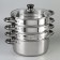 Altyn pattern, d = 26 cm, 3 sections, with a heat distribution layer, glass cover, induction