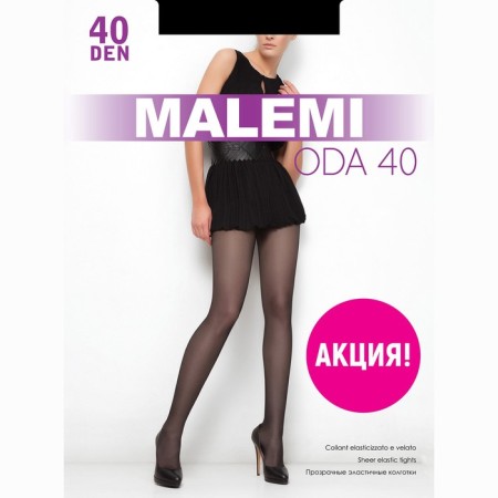 Women's tights Malemi ODA 40 den, black color (nero), size 3