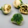 Budon on the leg for decoration "Rose Pionoid bud" green 2.5x3 cm