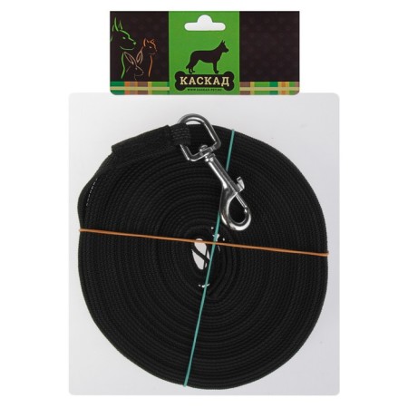 Bilateral leash with latex thread, 10 m x 1.3 cm, nylon, mix-2