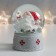 Souvenir Polystone Water Ball "Santa Morozik with a long beard" 6.5x6.5x8.5 cm