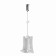A plug with a mount to the ceiling Mantra Hanok, 47.3x17x100 mm, color chromium