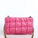 Lightning bag bag, long chain, pink color
