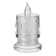 Nightlight "frosty candle" LED from 3XAG10 batteries 4.5x4.5x8 cm