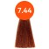 Cream-coloring hair permanent Ollin Professional N-Joy, tone 7/44, blond intensively medal, 100 ml