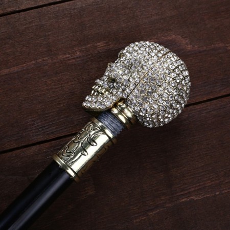 Souvenir product cane with a dagger, a blade 30cm, a knob tan.-3