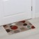 Rapid -shaped moisture -drinking shares, without edging, 37 × 58 cm, beige color