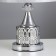 Elegy light lamp E27 40W Chrome-gray 26x26x39 cm