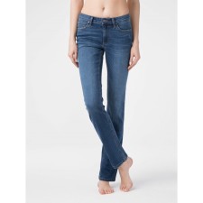 Women's jeans with an average landing Conte Elegant Straight, size S, color Authentic Blue