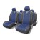 AutoProfi Carbon Plus CRB-902P BK/BL, closed seat, polyester for carbon, 9 objects, black/blue color.