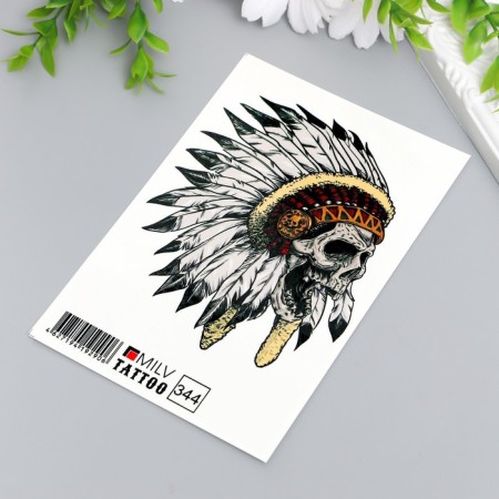 Tattoo "Skull" 10x15 cm-1