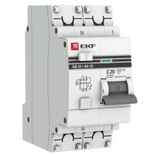Automatic circuit breaker EKF DA32-20-30-PRO 2P, 20A, 4.5ka