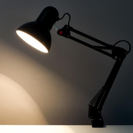 HELP lamp E27, on the clamp (220V) Black h = 55 cm (811) Risalux-2