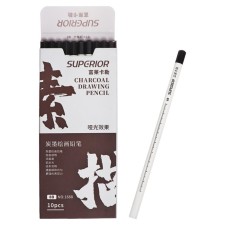 Coal black pencil 8V, white body