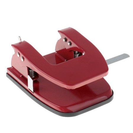 30 sheets hole punch, large, metal, with a metal ruler-1