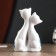 Souvenir ceramics "Two cats with a kitten" 13x8 cm