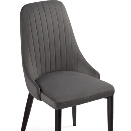 CHIL STILL A Metal Carcass Metal/velor, black/dark gray 47x57x89 cm-4